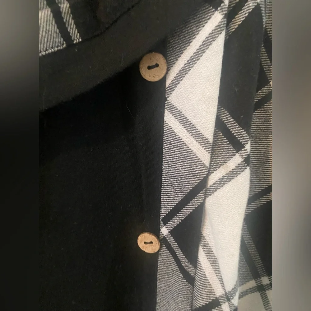 Plaid Long Sleeve Maxi Dress - Picture 4 of 4